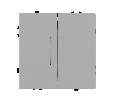Механизм выключателя двухклавишный непроходной LED SWT-NOBE-MK02-SFPL-L-IS (230V, 10A) (Arlight, -)
