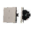 Механизм выключателя двухклавишный проходной SWT-NOBE-MKP2-SFPL-CA (230V, 10A) (Arlight, -)