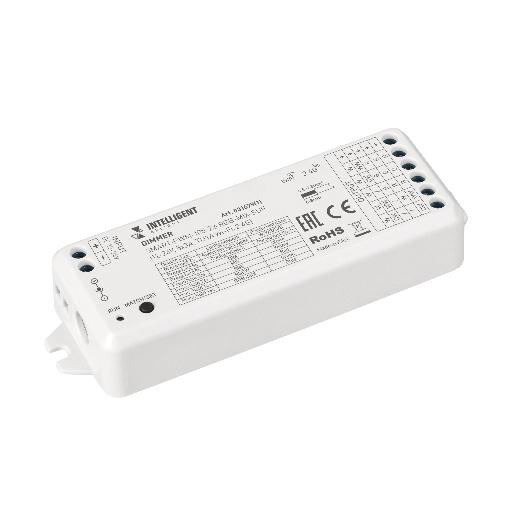 INTELLIGENT ARLIGHT Диммер SMART-PWM-105-72-RGB-MIX-SUF (12-24V, 5x3A, TUYA Wi-Fi, 2.4G) (IARL, IP20 Пластик, 5 лет) 031679(1)