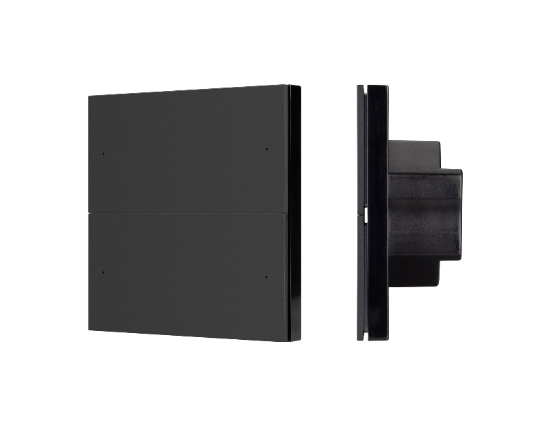 INTELLIGENT ARLIGHT Кнопочная панель SMART DALI-301-22-4K-D2-IN Black (BUS, Frameless) (IARL, IP20 Пластик, 5 лет)
