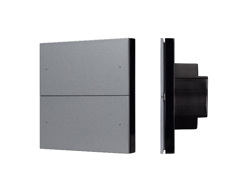 INTELLIGENT ARLIGHT Кнопочная панель SMART DALI-301-22-4K-D2-IN Grey (BUS, Frameless) (IARL, IP20 Пластик, 5 лет)