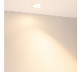 Светильник MS-ARADO-BUILT-R75-12W Warm2700 (WH-WH, 55 deg, 230V) (Arlight, IP20 Металл, 5 лет)