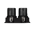Светильник MS-FLOW-BUILT-S157x85-2x12W Warm3000 (BK, 55 deg, 230V) (Arlight, IP20 Металл, 5 лет)