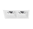 Светильник MS-FLOW-BUILT-S157x85-2x6W Warm3000 (WH, 15 deg, 230V) (Arlight, IP20 Металл, 5 лет)