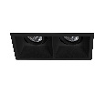 Светильник MS-FLOW-BUILT-S157x85-2x6W Warm3000 (BK, 55 deg, 230V) (Arlight, IP20 Металл, 5 лет)