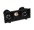 Светильник MS-FLOW-BUILT-S230x85-3x6W Warm3000 (BK, 55 deg, 230V) (Arlight, IP20 Металл, 5 лет)