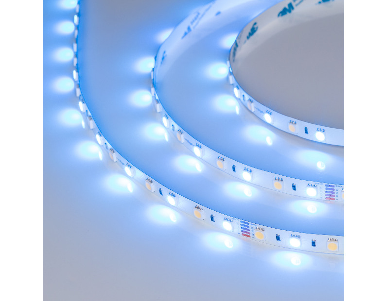 Лента RT-B60-10mm 24V RGBW-White (14.4 W/m, IP20, 5m) (Arlight, Открытый)