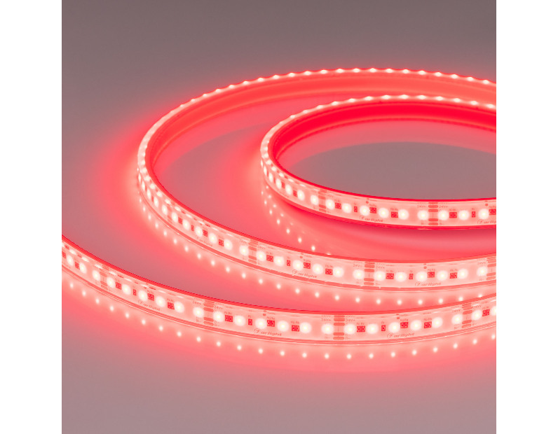 Лента герметичная DOT-PFS-X120-12mm 24V RGB (14 W/m, IP68, 5m) (Arlight, 5 лет)