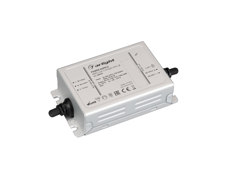Блок питания ARPJ-LG-1151050-PFC-B (80W, 57-115V, 0.5-1.05A) (Arlight, IP67 Металл, 5 лет)