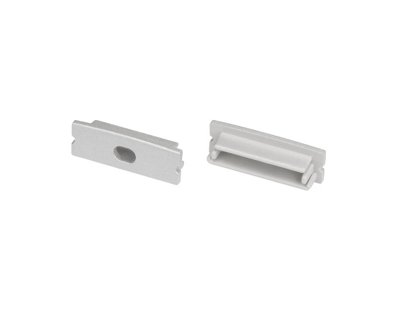 Заглушка LINE-3010 SILVER с отверстием (Arlight, Пластик)