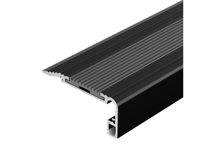 Профиль STAIR-W60-2000 ANOD BLACK (Arlight, Алюминий)