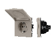 Механизм розетки влагозащищённый SCT-NOBE-MCP-SFPL-CA (230V, 16A) (Arlight, -)