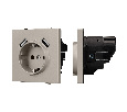 Механизм розетки с USB зарядкой SCT-NOBE-MUAA-SFPL-CA (230V, 16A) (Arlight, -)
