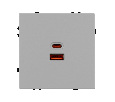 Механизм розетки с быстрой USB зарядкой SCT-NOBE-MUAC-SFPL-FC-IS (65W, QC3) (Arlight, -)