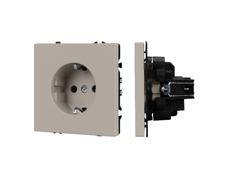 Механизм электрической розетки SCT-NOBE-MEU1-SFPL-CA (230V, 16A) (Arlight, -)