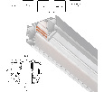 Трек 48V д/натяжного потолка 2 метра Uno Pro Lightstar 509426
