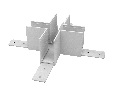 Соединитель PRO Х-образный Teta Lightstar 505286-ALU