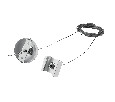 Подвес скрытый тип D треку 5040xx-(F)/(R) 5 м Quattro Lightstar 504196-FR2