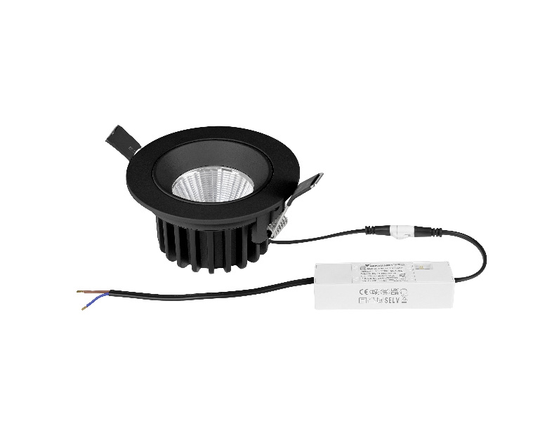 Светильник встраиваемый поворотный 10W 1310Lm 38G черный Soffi IP65 Lightstar 212447IP65