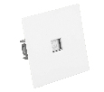 Розетка компьютерная 1-местная RJ-45 (механизм), STEKKER, серия Мия, RST00-3117-01, белая магнолия