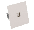 Розетка компьютерная 1-местная RJ-45 (механизм), STEKKER, серия Мия, RST00-3117-08, пудровый жемчуг