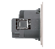 Розетка 1-местная з/ш с/з 16А + USB + Type C (механизм), STEKKER, 250В, 20W, серия Мия, RST16-3119-08, пудровый жемчуг