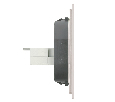 Розетка компьютерная 2-местная RJ-45 (механизм), STEKKER,  серия Мия, RST00-3111-08, пудровый жемчуг