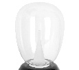 Настольная лампа диммируемая 10W 3000K прозрачный/черный Uovo III Lightstar 807907