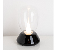Настольная лампа диммируемая 10W 3000K прозрачный/черный Uovo III Lightstar 807907