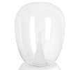 Настольная лампа диммируемая 10W 3000K прозрачный/белый Uovo III Lightstar 807906