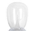 Настольная лампа диммируемая 10W 3000K прозрачный/хром Uovo III Lightstar 807904