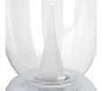 Настольная лампа диммируемая 10W 3000K прозрачный/хром Uovo III Lightstar 807904