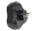 Разветвитель сетевой 3-местный с/з STEKKER ADP16-23-21, 250V, 16A, ABS пластик, черный