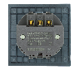 Розетка 1-местная з/ш с/з 16А + USB + Type C (механизм), STEKKER, 250В, 20W, серия Мия, RST16-3119-05, черный бархат