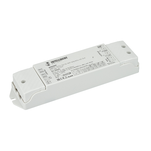 INTELLIGENT ARLIGHT Диммер SMART-DALI-102-72-MIX-DT6/DT8-PD-SUF (12-48V, 2x10A) (IARL, IP20 Пластик, 5 лет) 060684