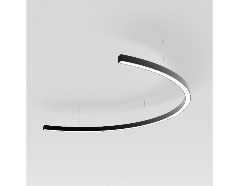 Светильник SP-LINE-HANG-ARC-C3535-D1500-53W Warm3000 (BLACK, 230V) (Arlight, Металл)