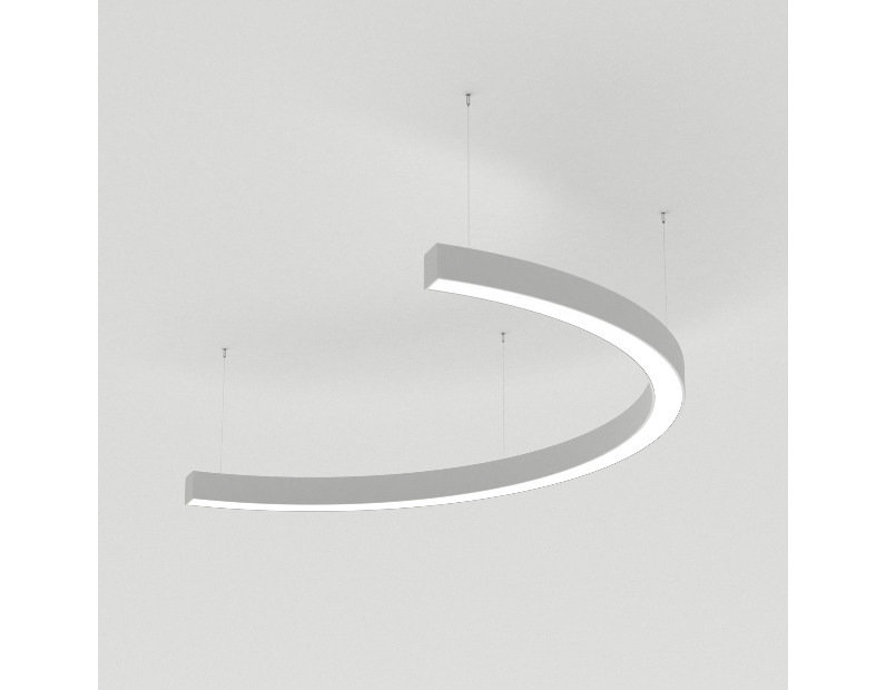 Светильник SP-LINE-HANG-ARC-C3535-D800-28W Warm3000 (WHITE, 230V) (Arlight, Металл)