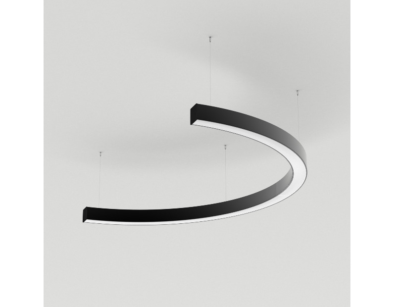 Светильник SP-LINE-HANG-ARC-C3535-D800-28W Day4000 (BLACK, 230V) (Arlight, Металл)