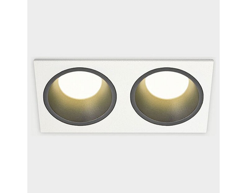 Встраиваемый светильник Italline IT08-8013 IT08-8013 black 3000K 2 шт + IT08-8015 white