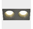 Встраиваемый светильник Italline IT08-8013 IT08-8013 black 3000K 2 шт + IT08-8015 black
