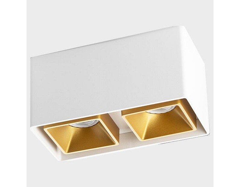 Накладной светильник Italline FASHION FX FASHION FX2 white + FASHION FXR gold - 2шт.