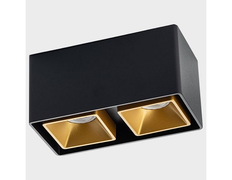 Накладной светильник Italline FASHION FX FASHION FX2 black + FASHION FXR gold - 2шт.