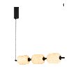 Светильник SP-CARAMELA-HANG-L720-12W Warm2700 (BK, 360 deg, 230V) (Arlight, IP20, Натуральный шелк, 3 года)