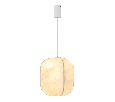 Светильник SP-SETA-HANG-L400х420-9W Warm2700 (WH, 320 deg, 230V) (Arlight, IP20, Натуральный шелк, 3 года)