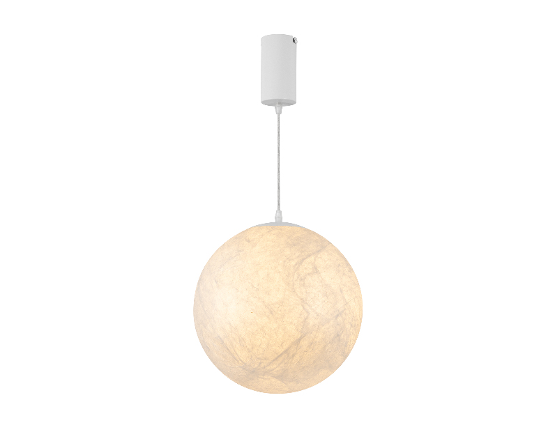 Светильник SP-SILKA-HANG-R300-7W Warm2700 (WH, 330 deg, 230V) (Arlight, IP20, Натуральный шелк, 3 года)