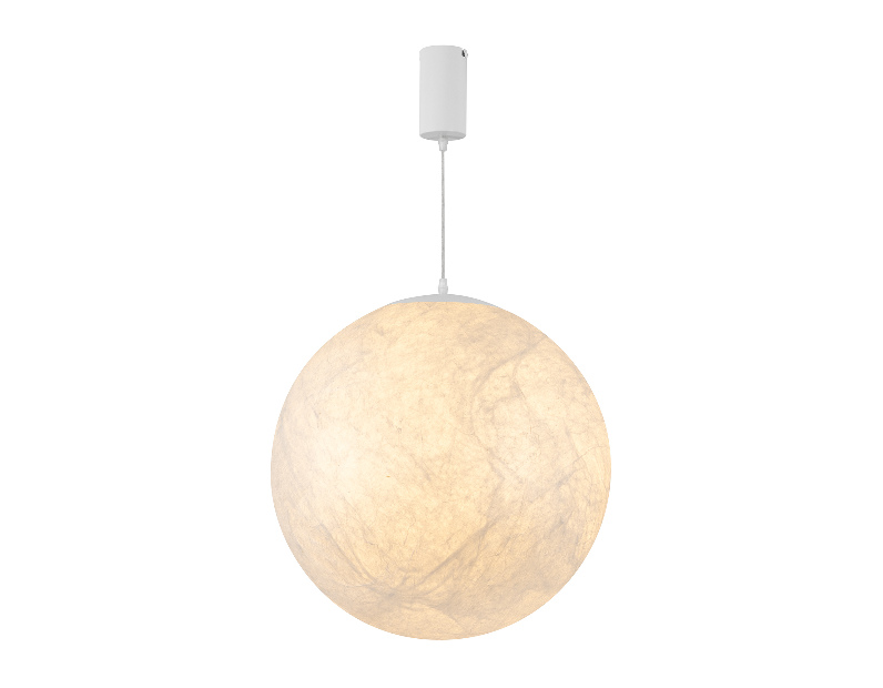 Светильник SP-SILKA-HANG-R600-12W Warm2700 (WH, 330 deg, 230V) (Arlight, IP20, Натуральный шелк, 3 года)
