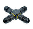 Соединитель-коннектор для проводов X 3-контактный LD557 STEKKER, водонепрониц. пружинный контакт