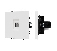 Механизм телефонной розетки SCT-NOBE-MTL1-SFPL-WH (RJ-11, 4C) (Arlight, Белый кварц)