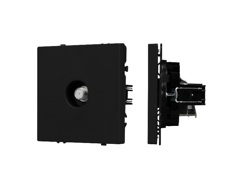 Механизм спутниковой розетки SCT-NOBE-MST1-SFPL-BK (SAT) (Arlight, Черный оникс)