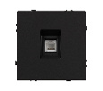 Механизм телефонной розетки SCT-NOBE-MTL1-SFPL-BK (RJ-11, 4C) (Arlight, Черный оникс)